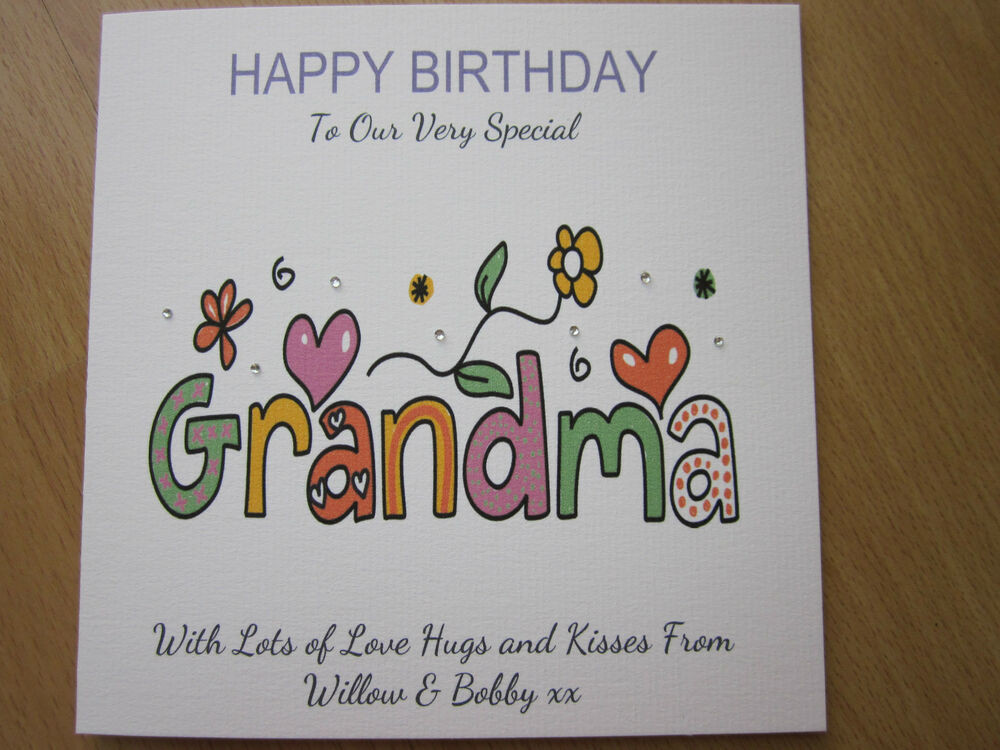 Birthday Card For Grandma
 Personalised Handmade Birthday Card Grandma 60th 65th