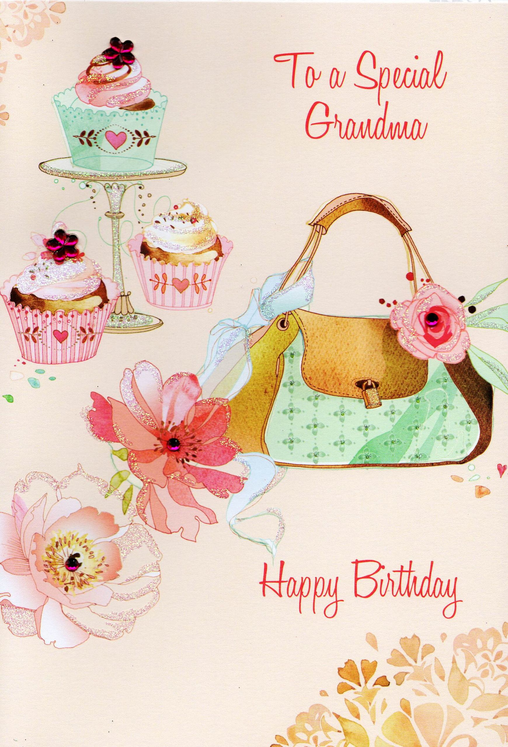 Birthday Card For Grandma
 Grandma Happy Birthday Card Water Colours By Second Nature