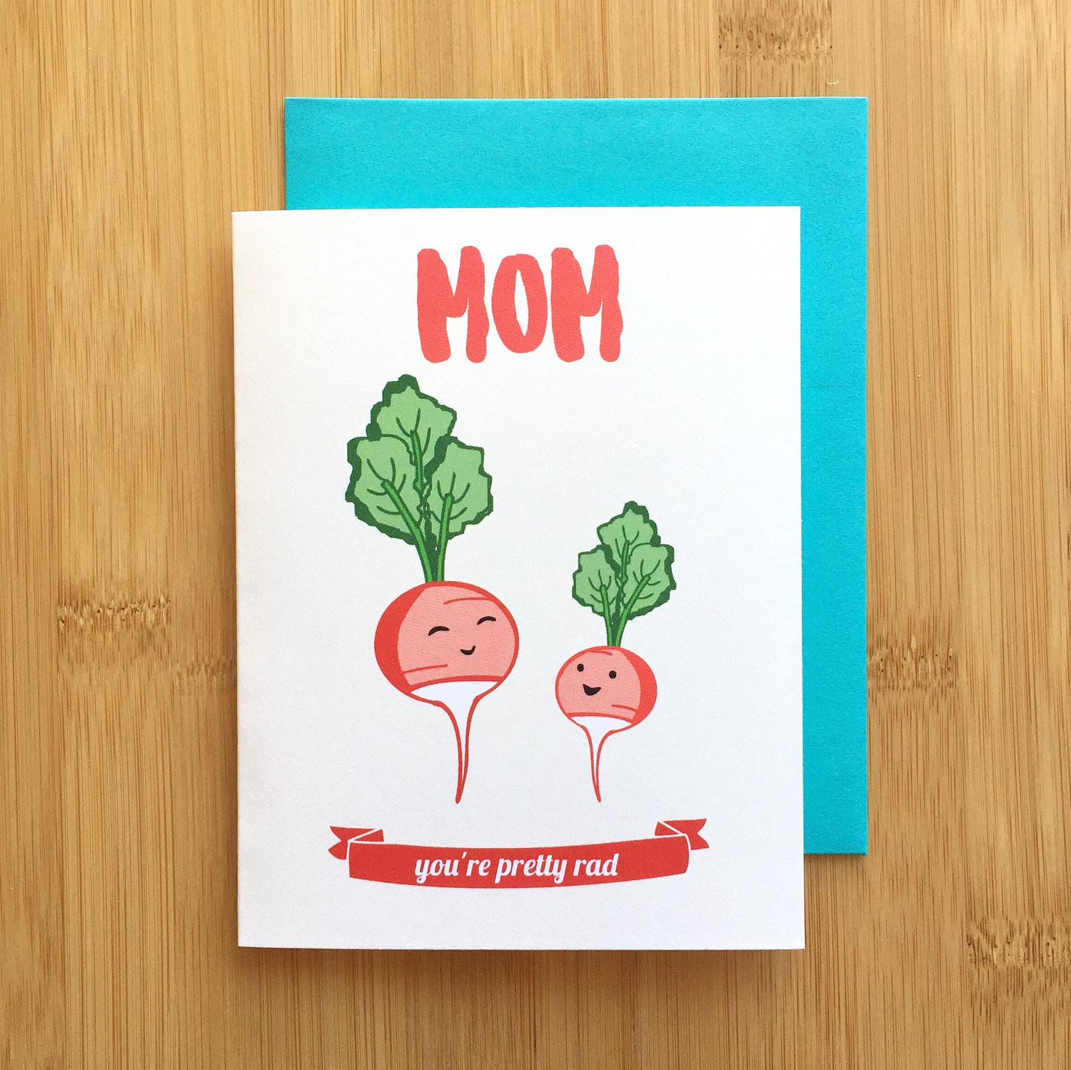 Birthday Card Ideas For Mom
 Radish Mom Card Mothers Day Card Mom birthday card