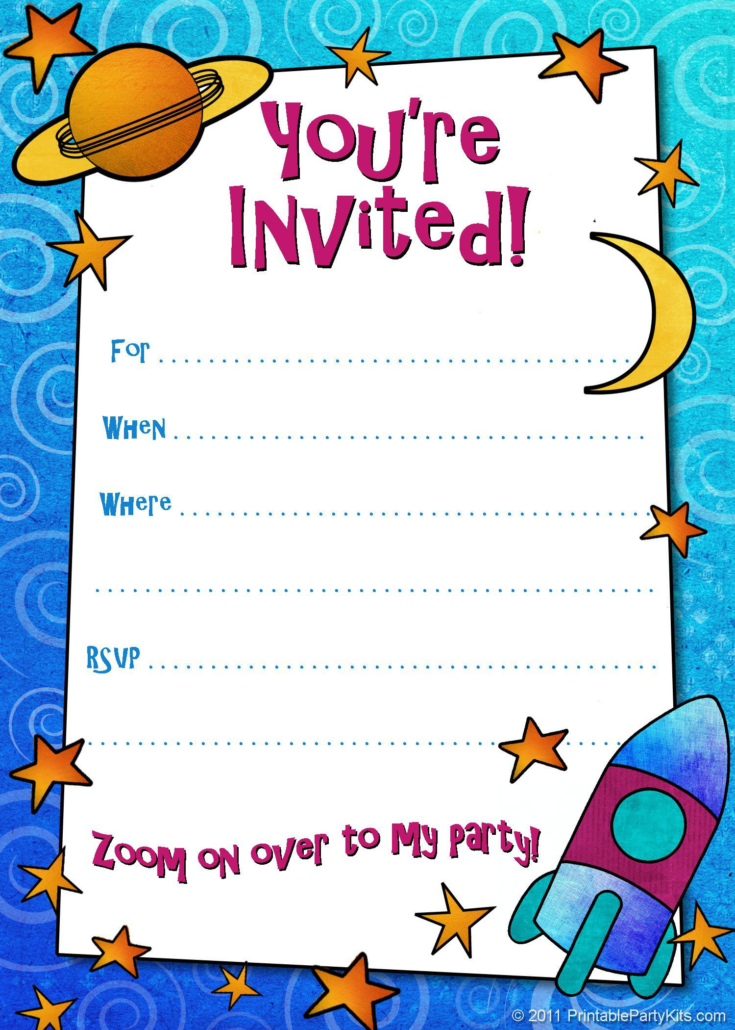 Birthday Card Invitation Template
 Birthday Invitation Card Template Kids Birthday