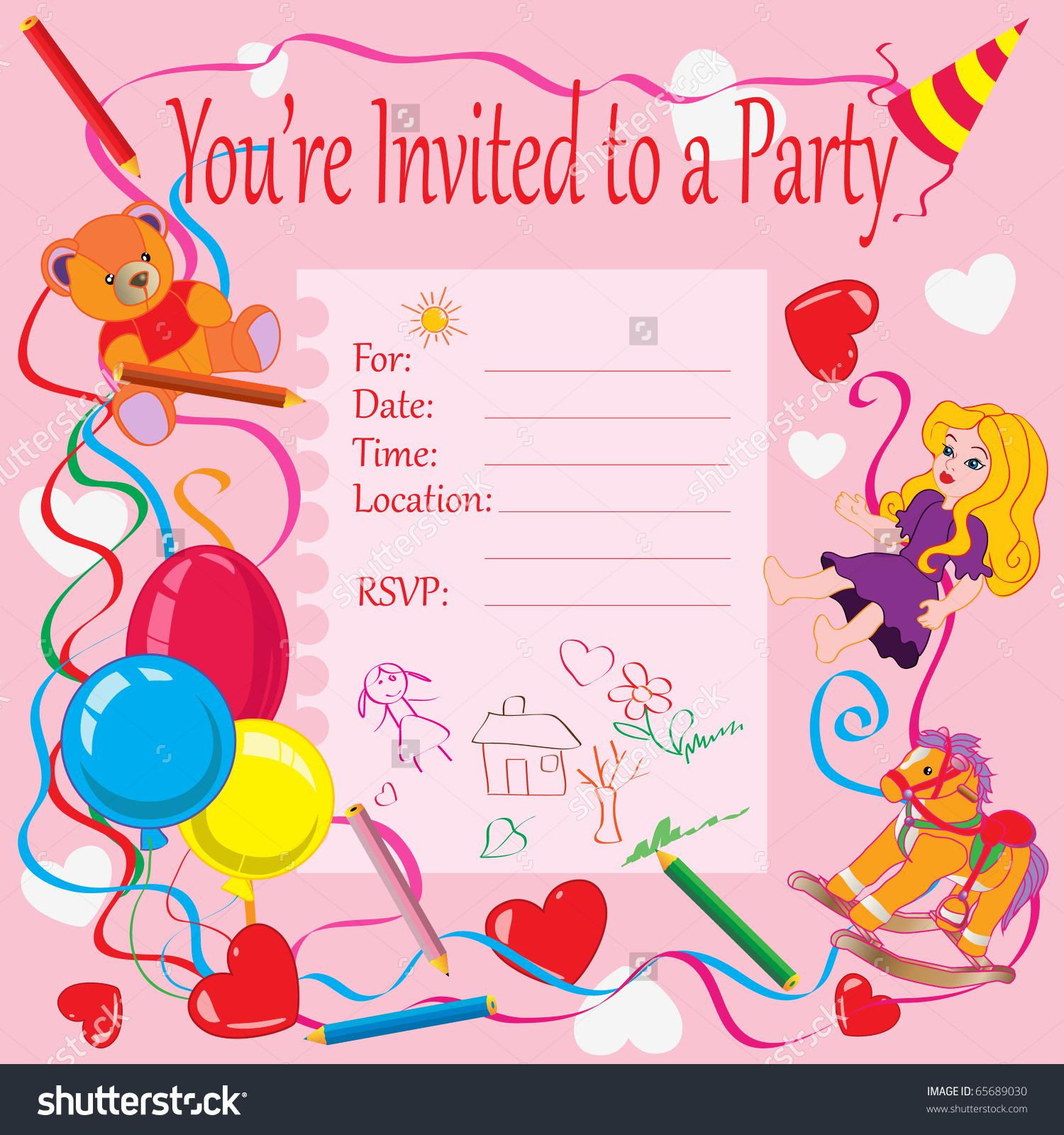 Birthday Card Invitation Template
 25 Free Making Invitation Card