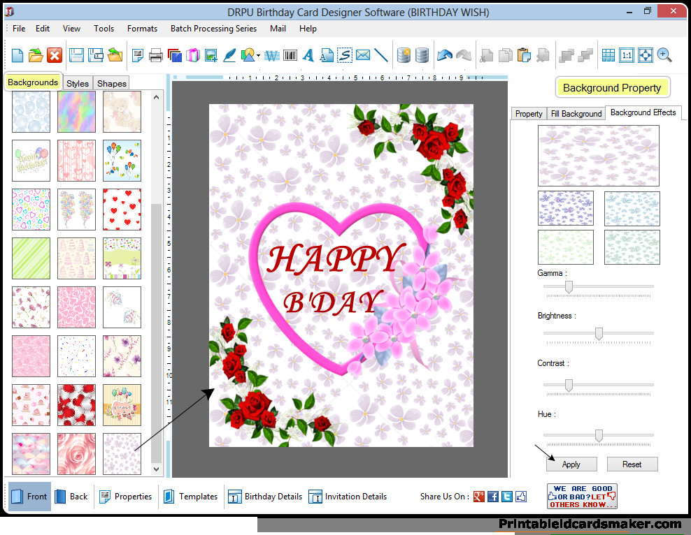 Birthday Card Maker Free
 Birthday Cards Maker Software design printable birth day