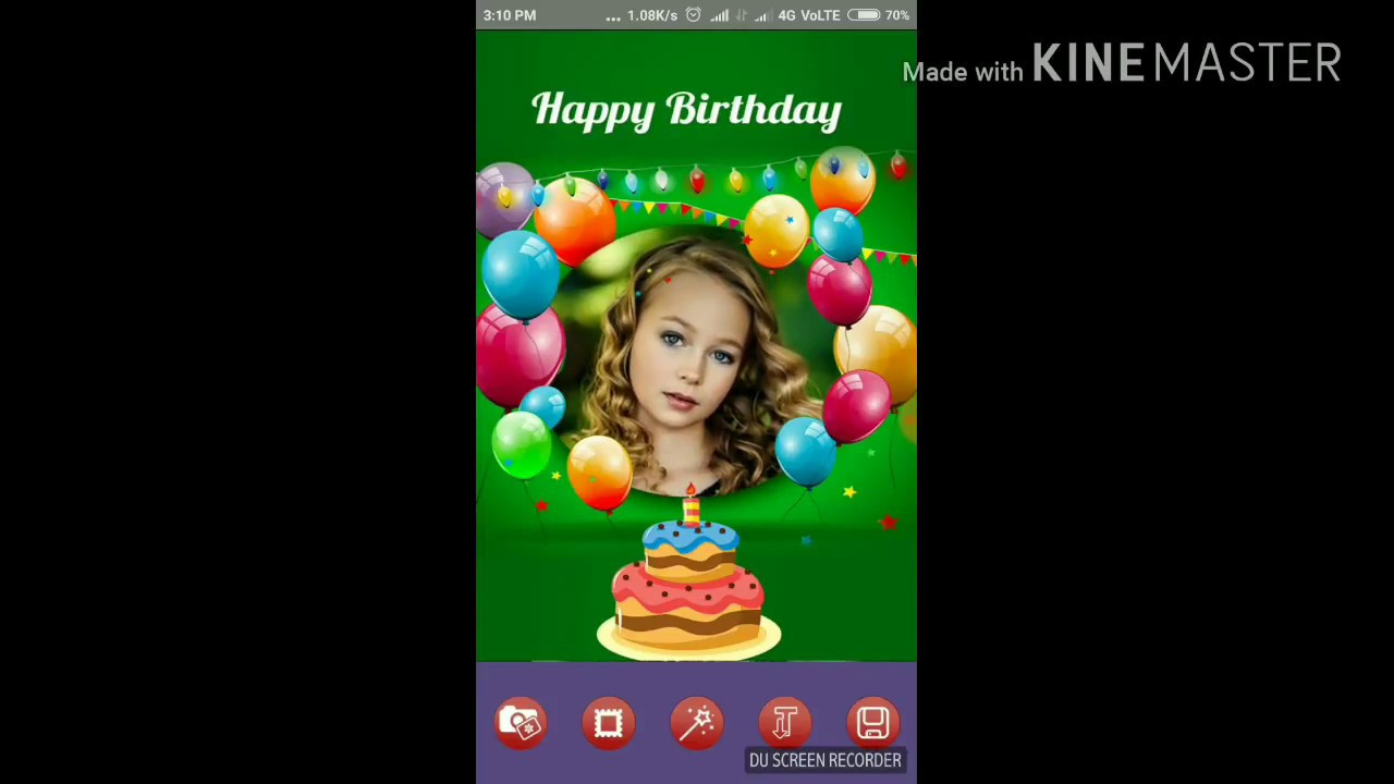 Birthday Card Maker Online
 Free line Happy Birthday Card Maker App with and