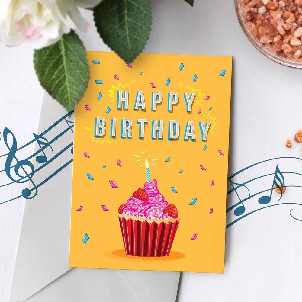 Birthday Card With Song
 120s Birthday Card Happy Birthday Musical Greeting Singing