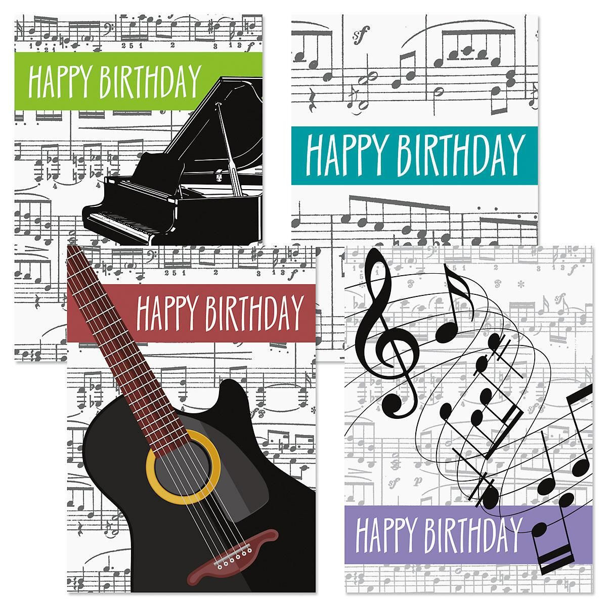 Birthday Card With Song
 Music Theme Birthday Cards