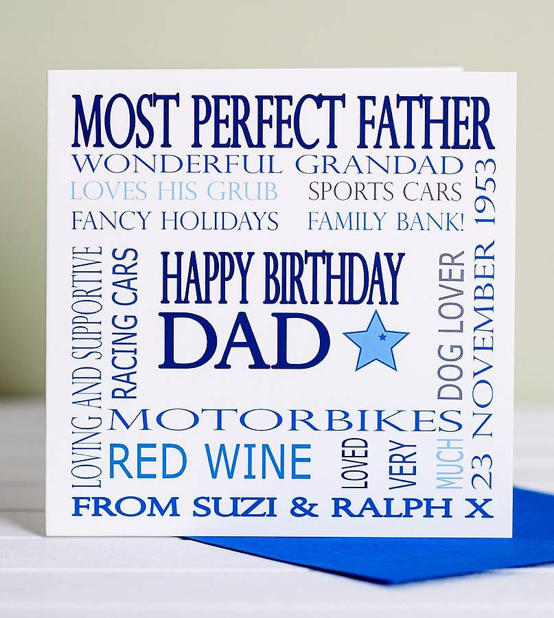 Birthday Cards For Dads
 personalised dad birthday card by lisa marie designs