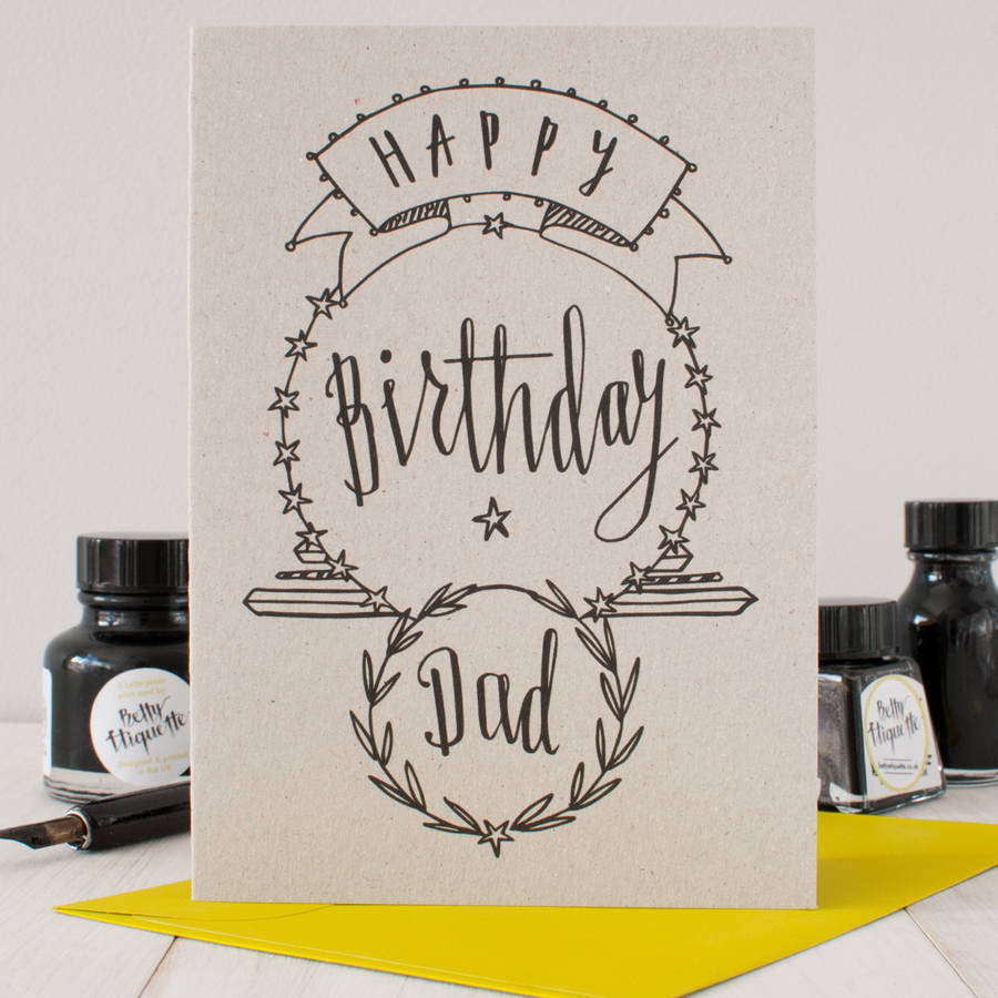 Birthday Cards For Dads
 happy birthday dad birthday card by betty etiquette
