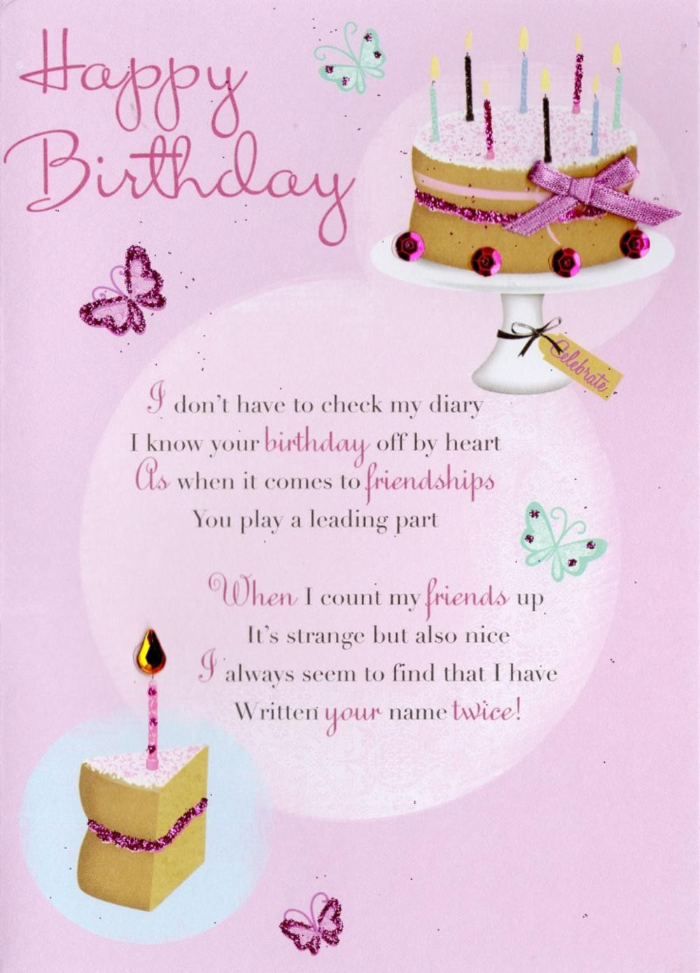Birthday Cards For Friend
 Friend Happy Birthday Greeting Card Cards