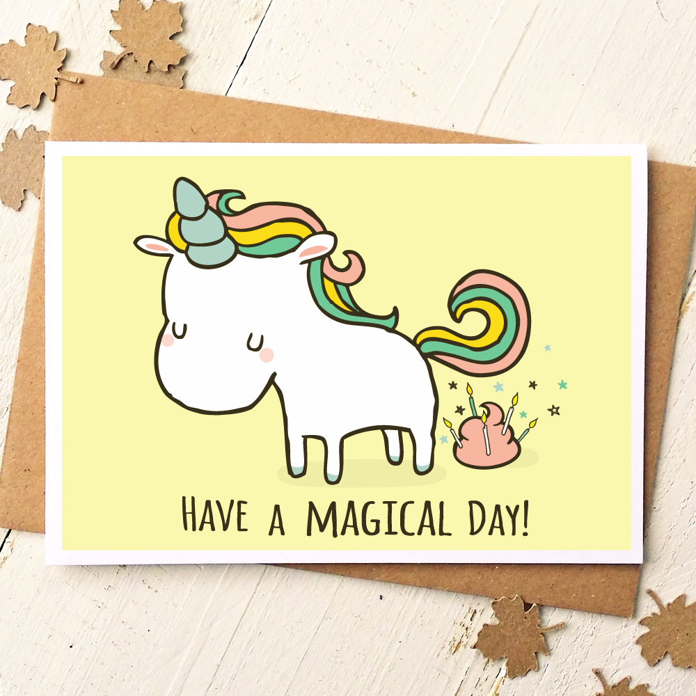 Birthday Cards For Friends Funny
 Unicorn Card Funny Birthday Card Unicorn Birthday Card