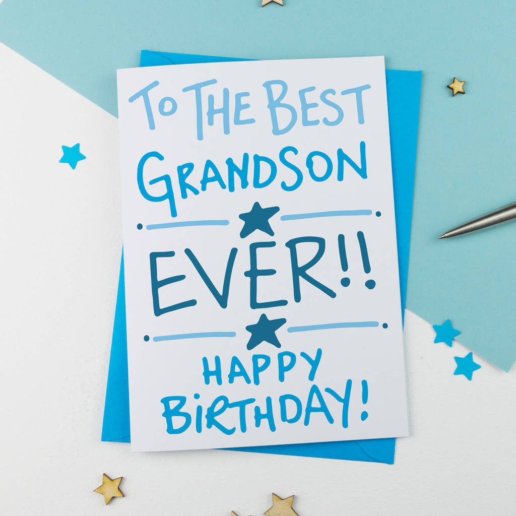 Birthday Cards For Grandson
 grandson birthday card by a is for alphabet