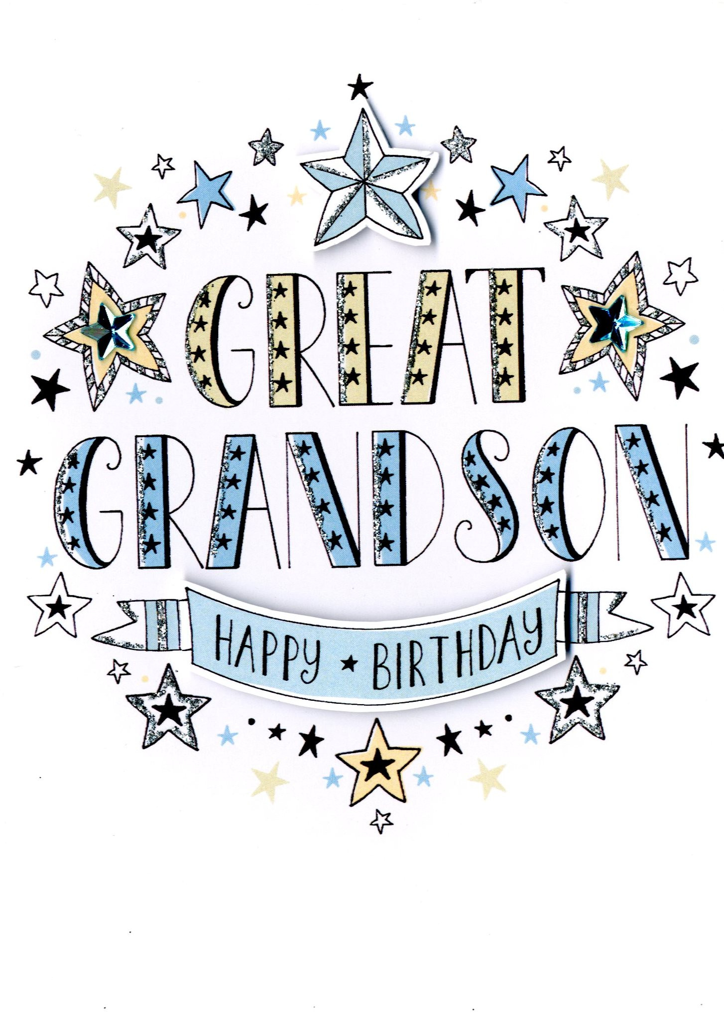 Birthday Cards For Grandson
 Great Grandson Birthday Greeting Card