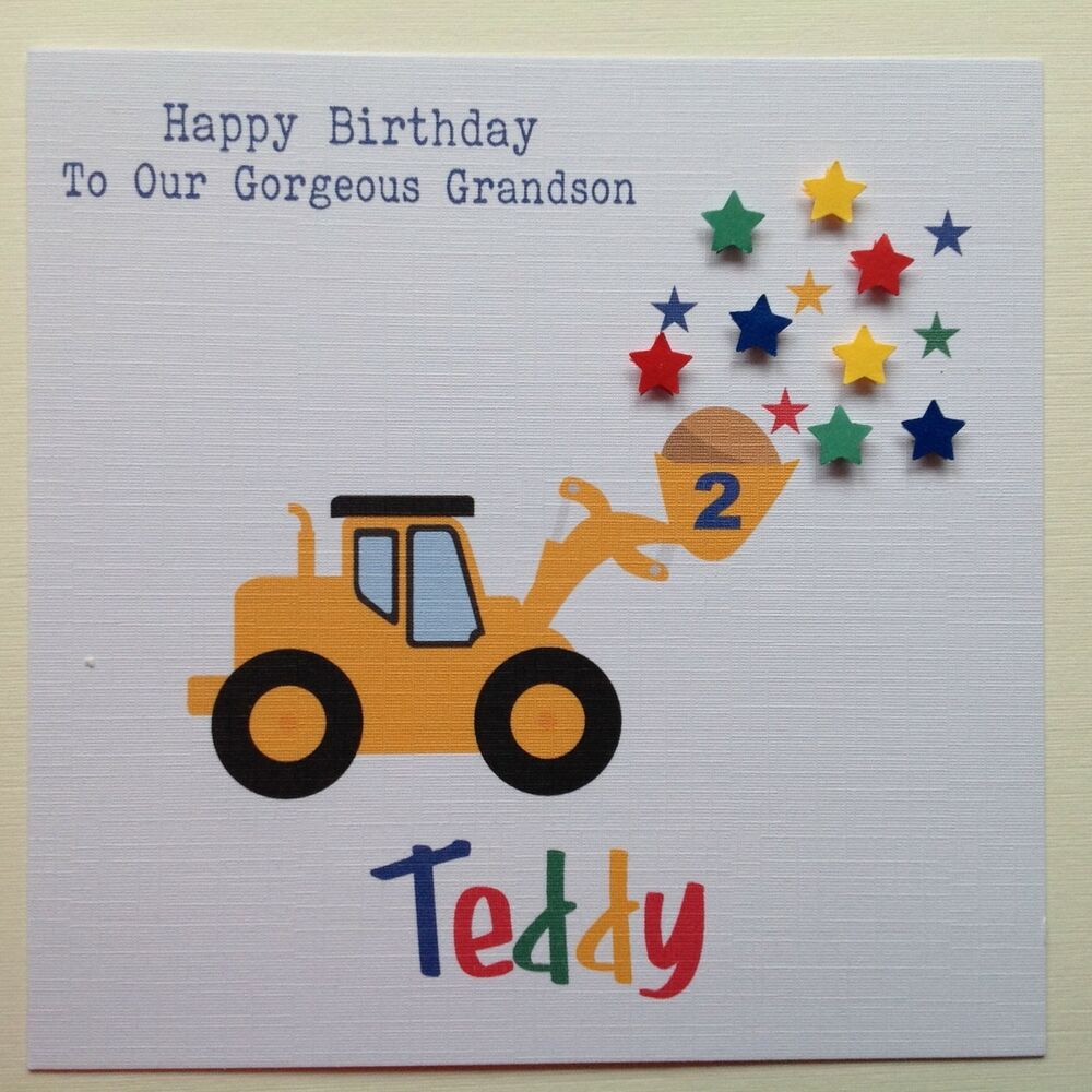 Birthday Cards For Grandson
 PERSONALISED Handmade BIRTHDAY Card SON GRANDSON NEPHEW