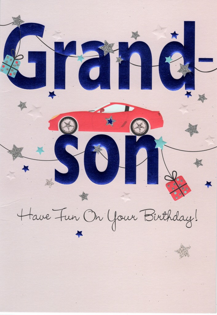 Birthday Cards For Grandson
 Grandson Happy Birthday Greeting Card Lovely Greetings