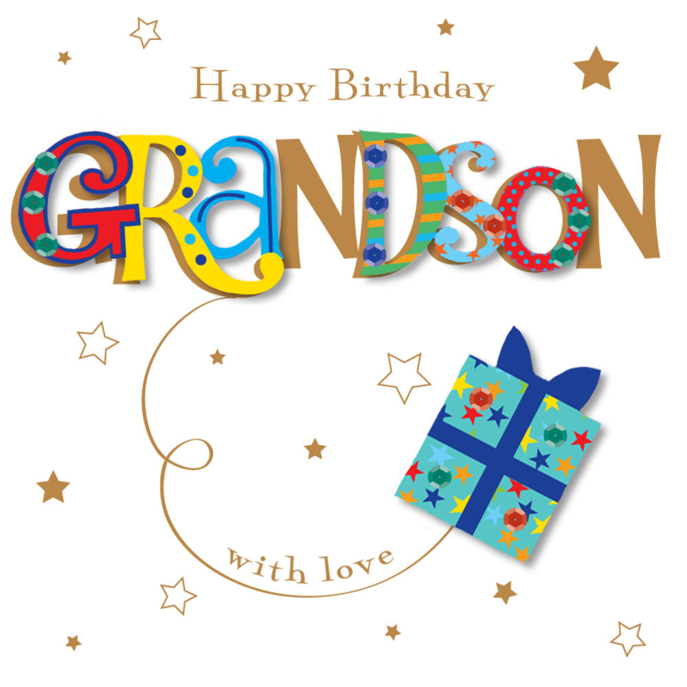 Birthday Cards For Grandson
 Grandson Happy Birthday Greeting Card