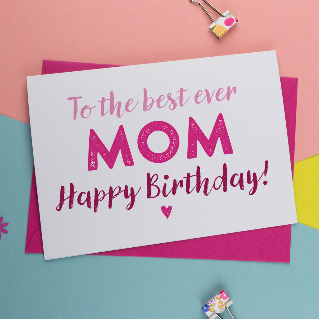 Birthday Cards For Mom
 The Best Mum Mom Mummy Mother Birthday Card By A Is