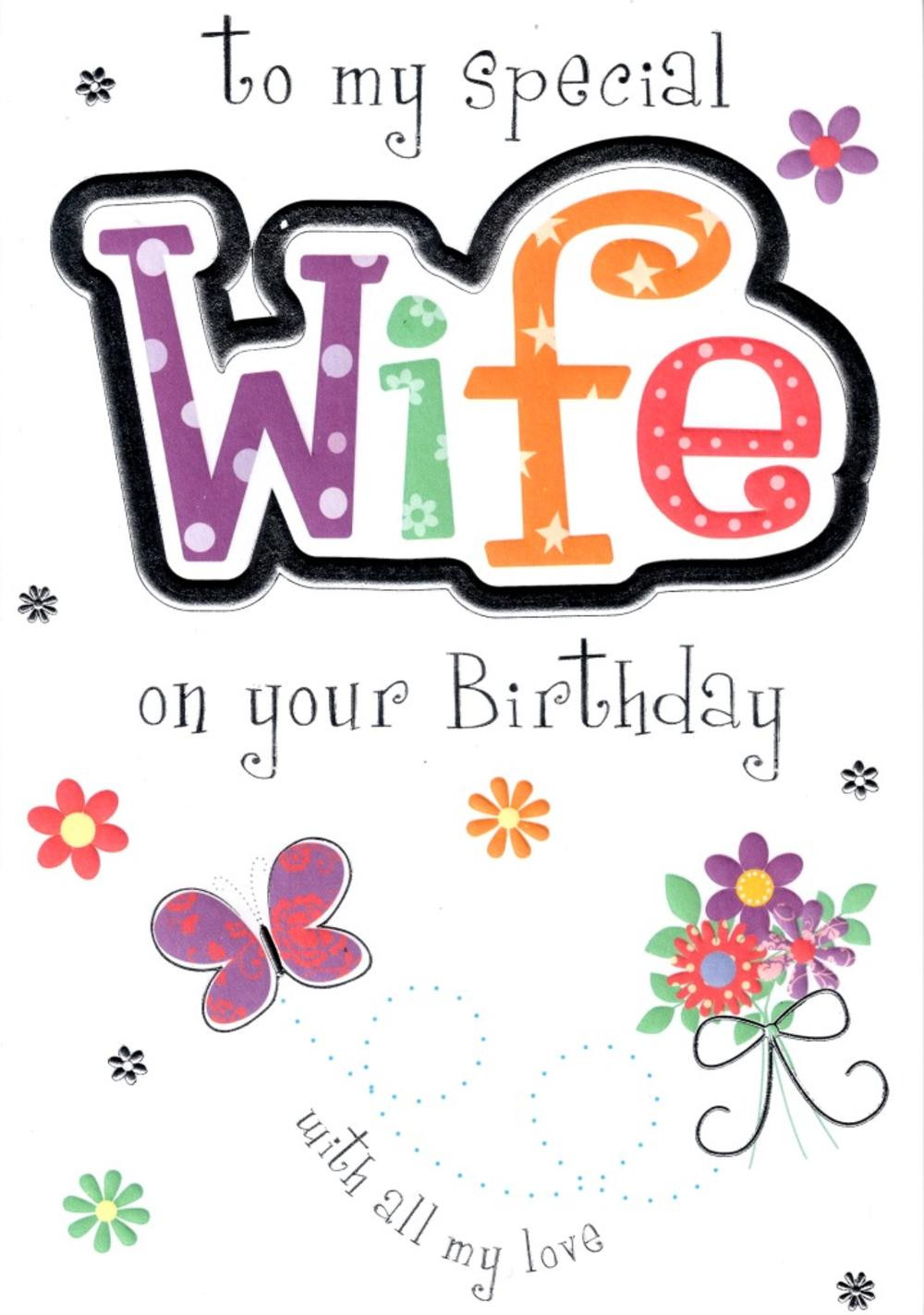 Birthday Cards For Wife
 Special Wife Birthday Card Cards