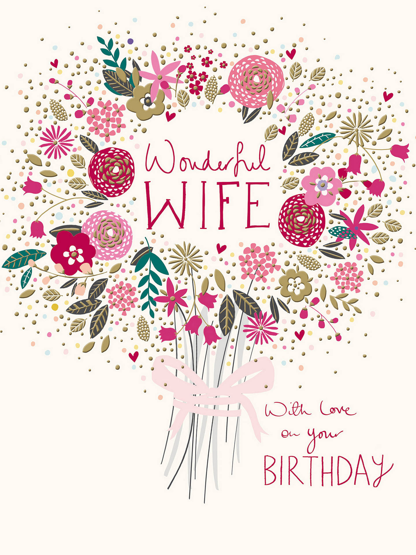 Birthday Cards For Wife
 Woodmansterne Amazing Wife Birthday Card at John Lewis