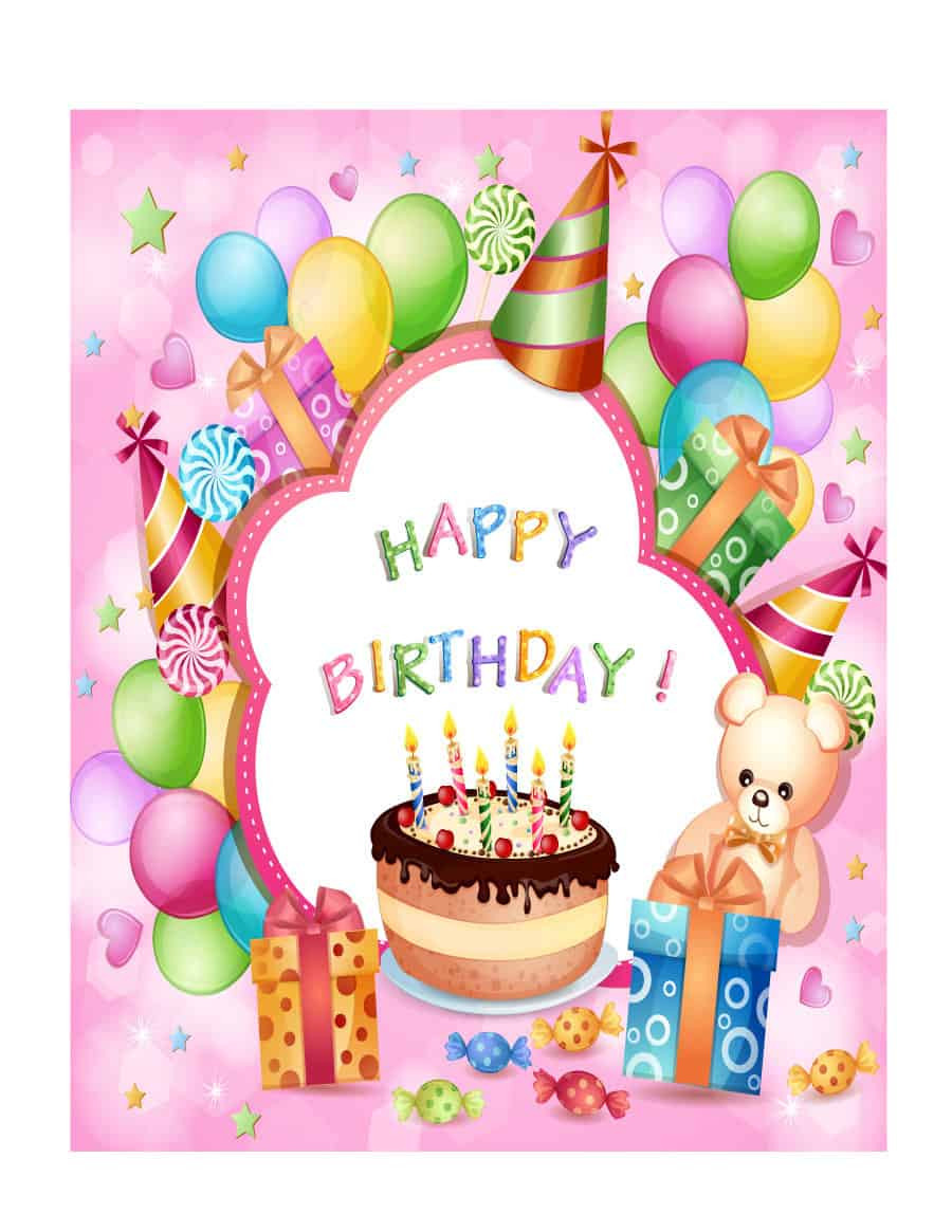 Birthday Cards Free
 41 Free Birthday Card Templates in Word Excel PDF