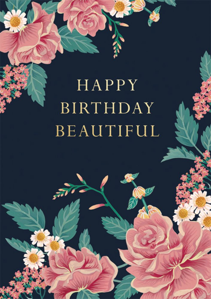 Birthday Cards Images
 Happy Birthday Beautiful Birthday Card Cath Tate Cards