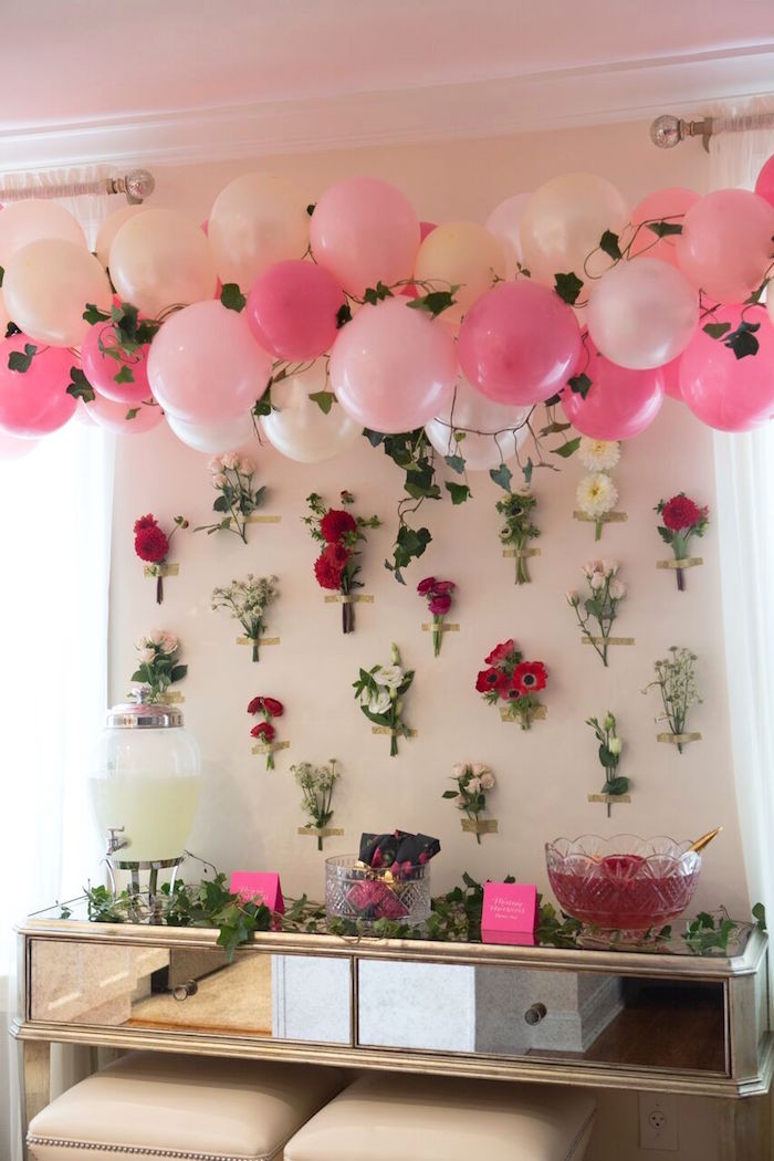 Birthday Decoration
 Kara s Party Ideas Floral Minnie Mouse Birthday Party