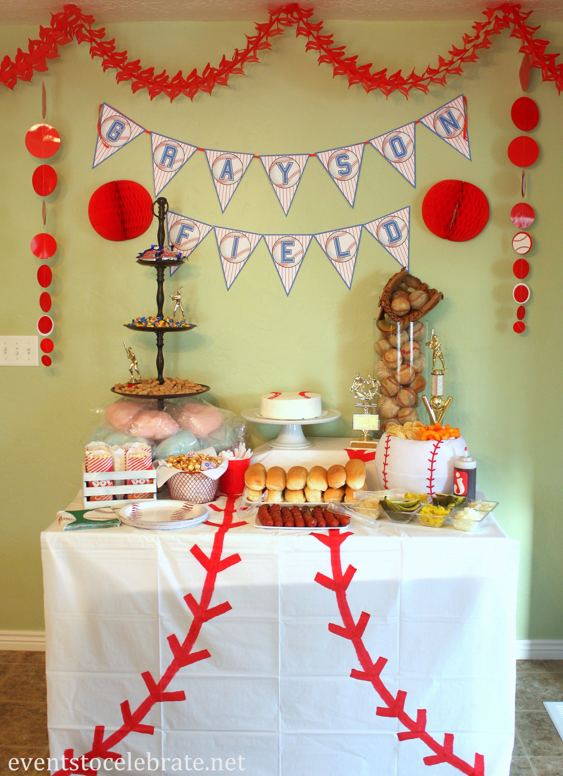 Birthday Decoration
 Baseball Birthday Party Ideas events to CELEBRATE