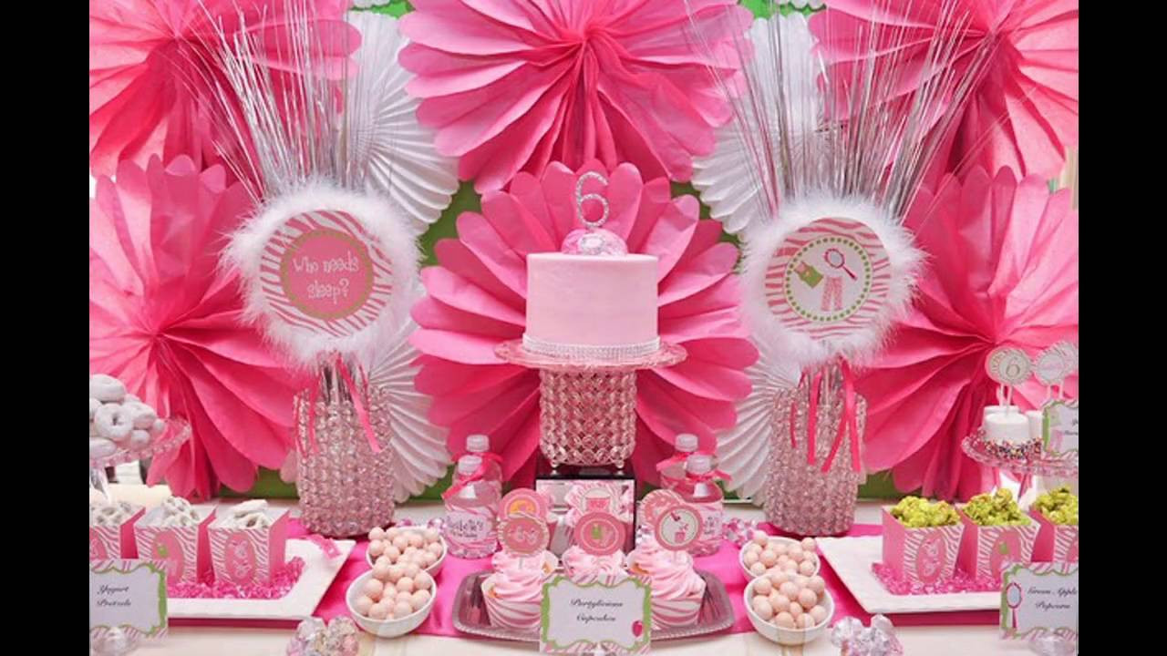 Birthday Decoration
 Cute Princess themed birthday party decorating ideas