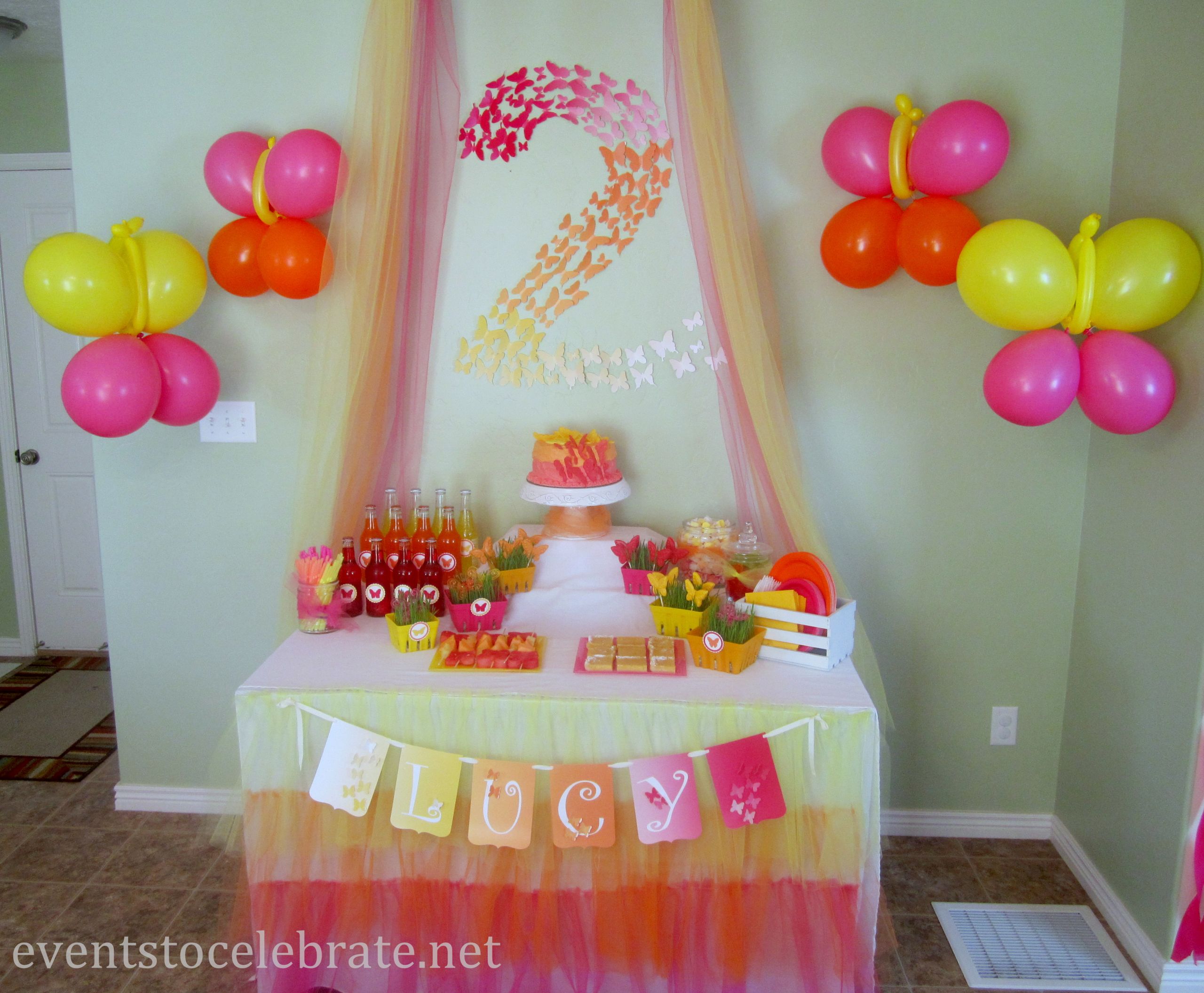 Birthday Decoration
 Butterfly Themed Birthday Party Decorations events to