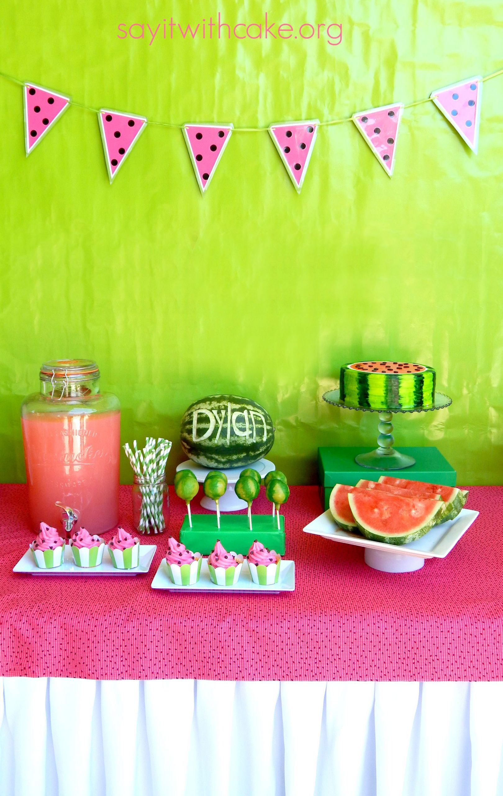 Birthday Decorations
 Everything Watermelon Party – Say it With Cake