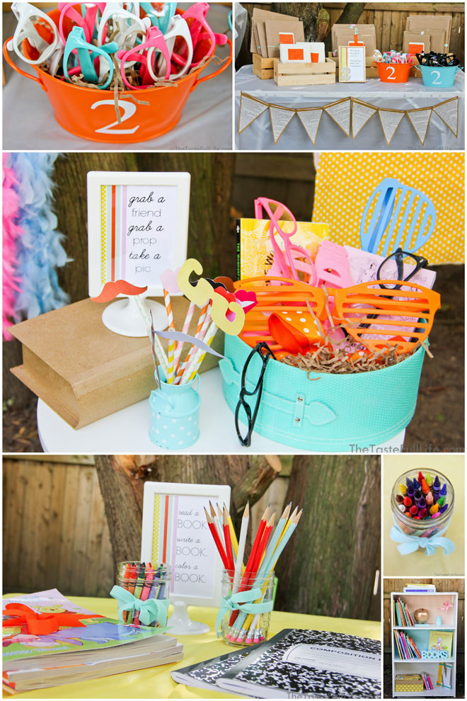 Birthday Decorations
 Adorable "Chapter 2" Book Themed Birthday Party