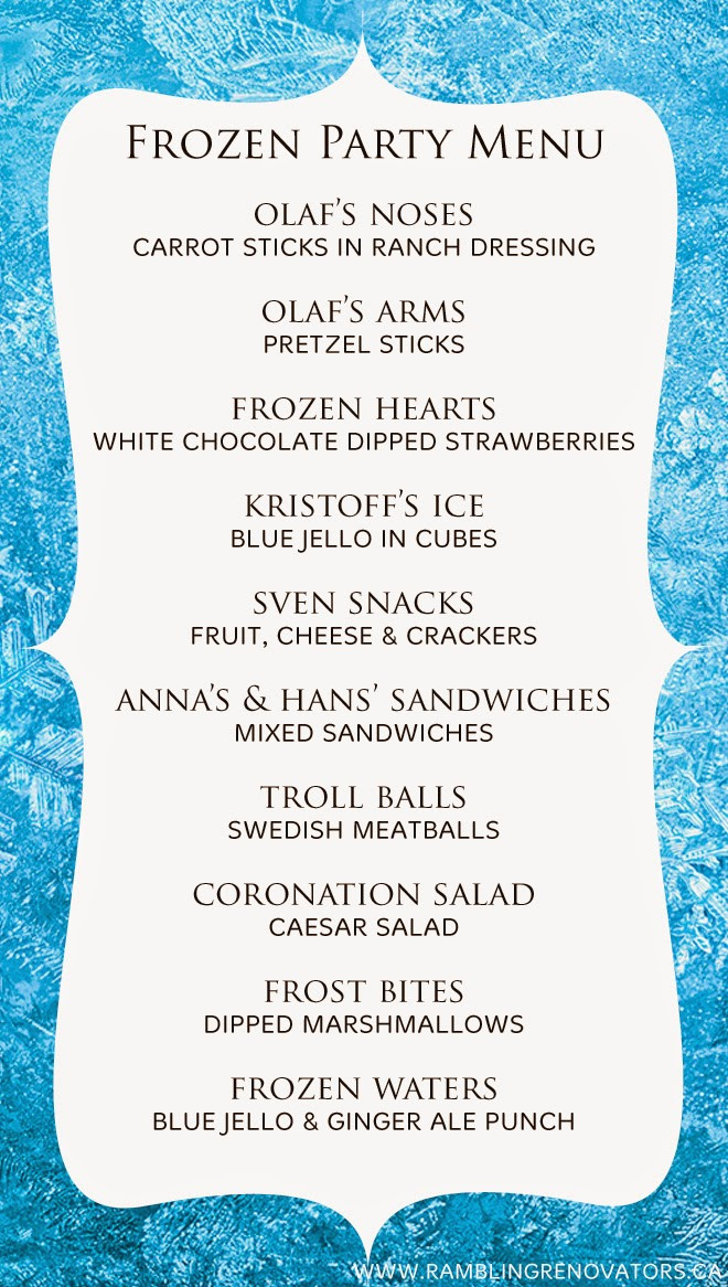 Birthday Dinner Menu Ideas
 How To Throw The Perfect Frozen Themed Birthday Party