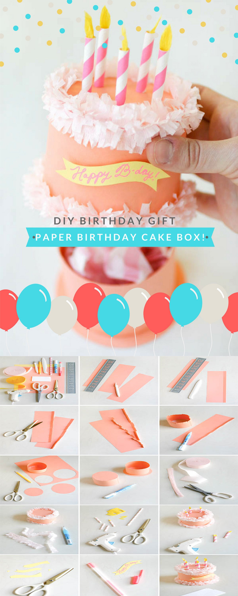 Birthday Diy Gifts
 DIY Gift Ideas for Your Boyfriend Paper Birthday Cake Box