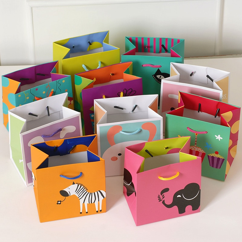 Birthday Gift Bags For Kids
 Cute Gift Bags For Kids Small Paper Bags Kawaii Animal G