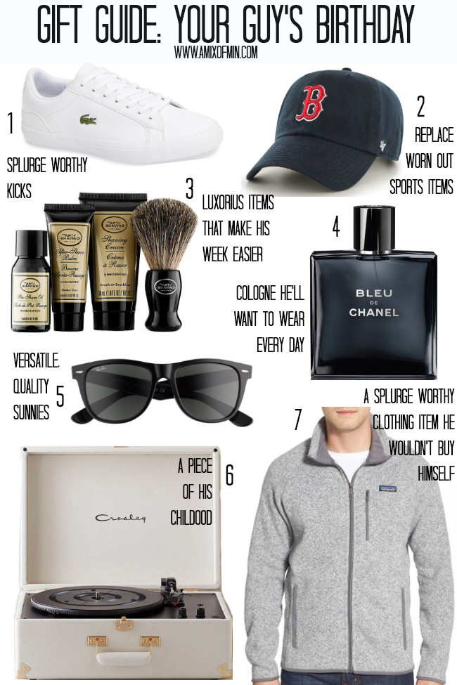 Birthday Gift Husband
 Gift Guide Your Guy s Birthday A Mix of Min