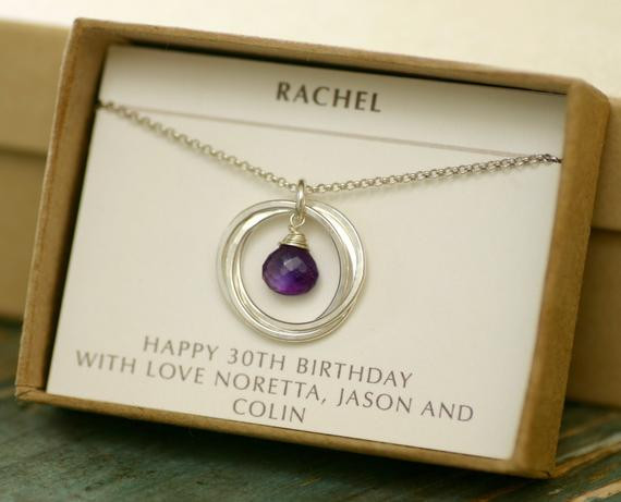 Birthday Gift Ideas Daughter
 30th birthday t for her amethyst necklace for daughter 3