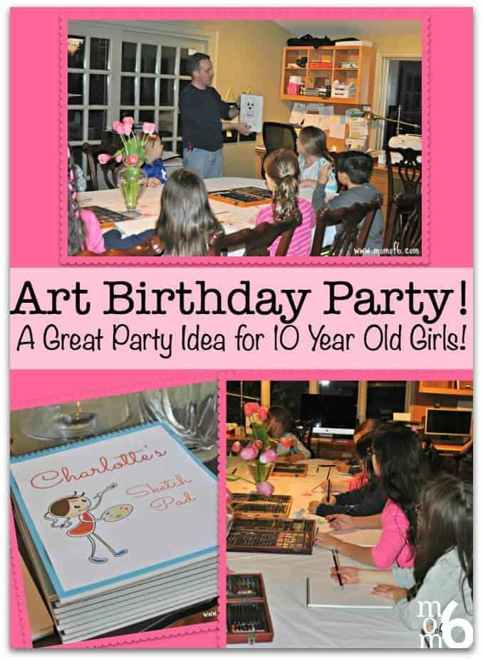 Birthday Gift Ideas For 10 Year Old Daughter
 Art Birthday Party A Great Party Idea for 10 Year Old