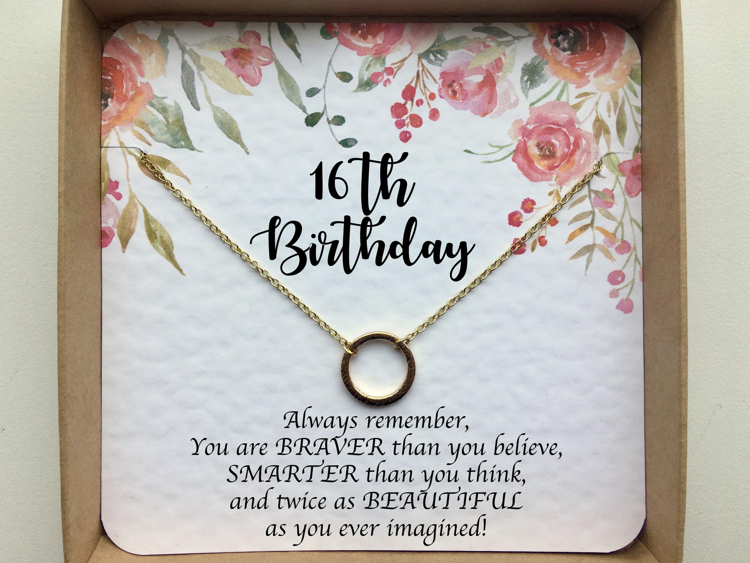 Birthday Gift Ideas For A Girl
 16th birthday t girl Sweet 16 t Sweet 16 necklace