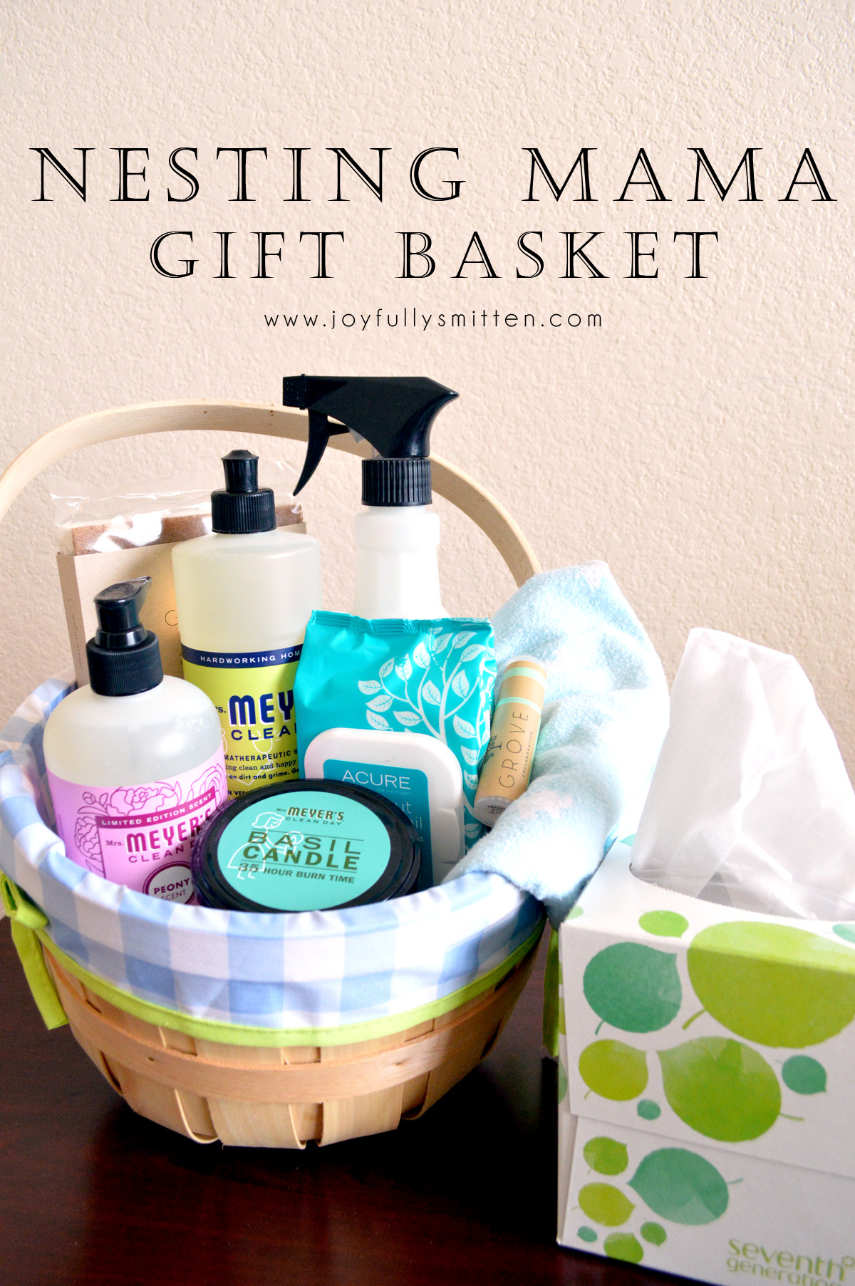 Birthday Gift Ideas For New Moms
 DIY Nesting Mama Gift Basket Joyfully Smitten