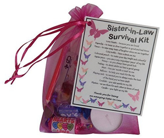 Birthday Gift Ideas For Sister In Law
 Sister in Law Survival Kit Gift Great present for by