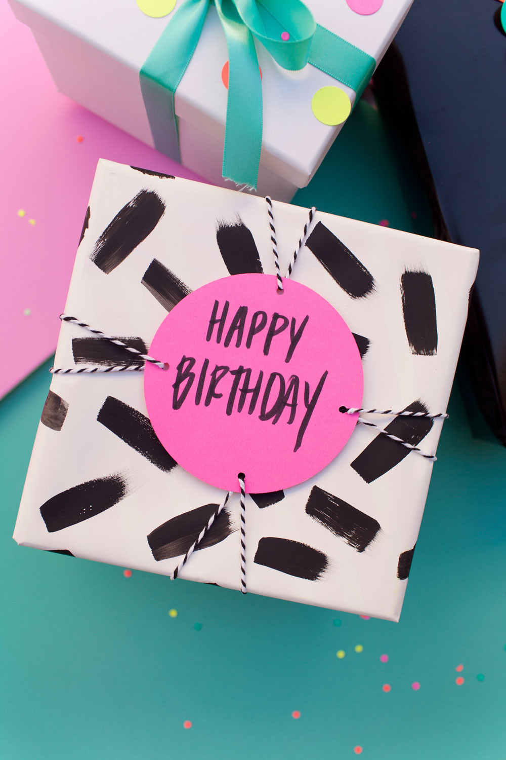 Birthday Gift Wrapping Ideas
 FUN GIFT WRAP IDEAS USING A HOLE PUNCH Tell Love and Party