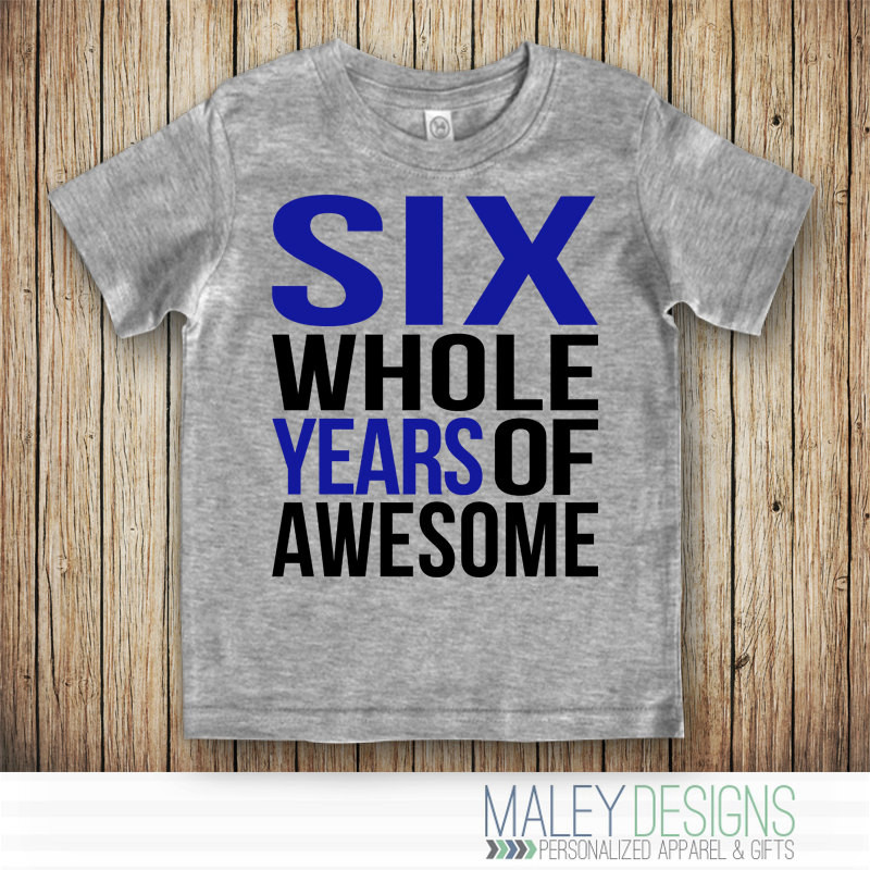 Birthday Gifts For 6 Year Old Boy
 6th Birthday Shirt Boy 6 Year Old Boy Birthday Shirt Six