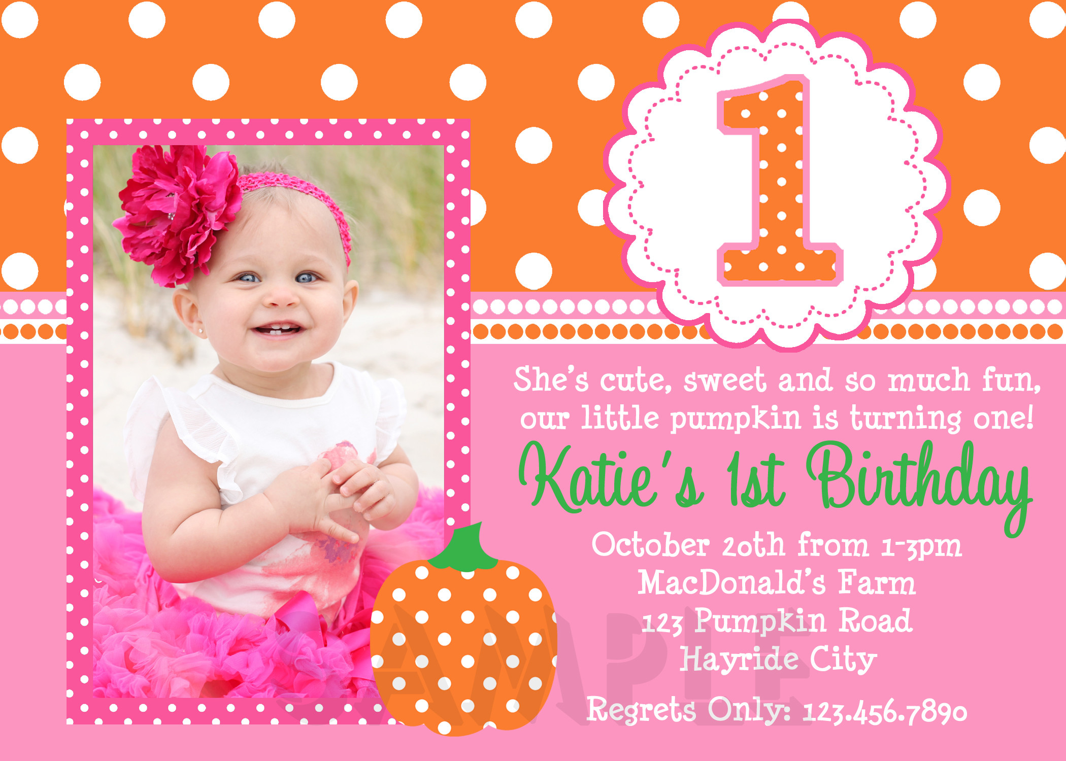 Birthday Girl Invitations
 Free Printable 1st Birthday Invitations for Girls Template