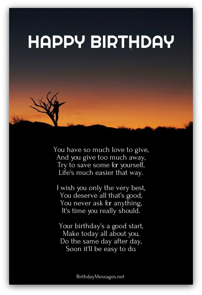 Birthday Inspirational Quotes
 Inspirational Birthday Poems Page 3