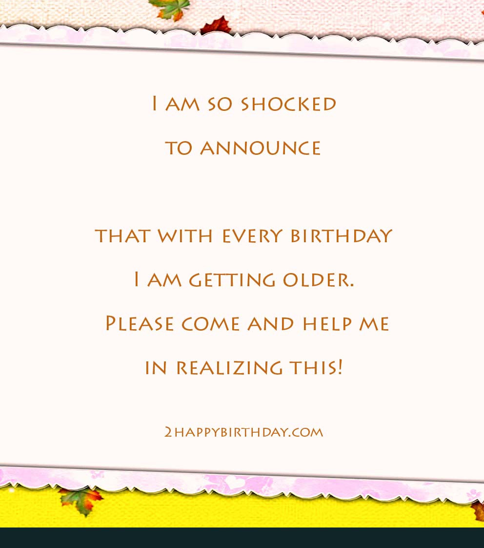Birthday Invitation Quotes
 Birthday Invitation Messages & Wordings for Friends