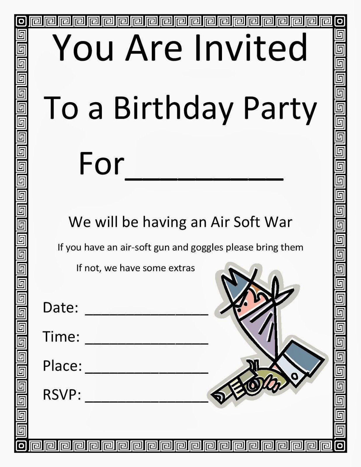 Birthday Invitation Templates Word
 birthday party invitation templates microsoft word