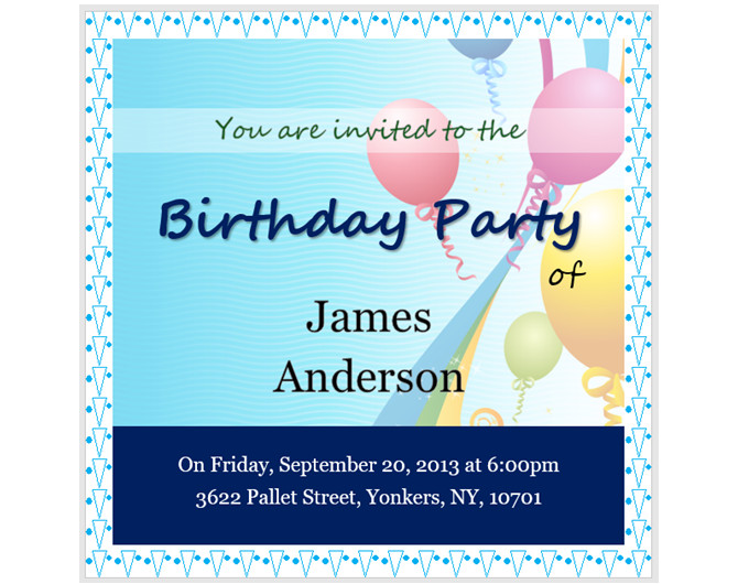 Birthday Invitation Templates Word
 13 Free Templates for Creating Event Invitations in
