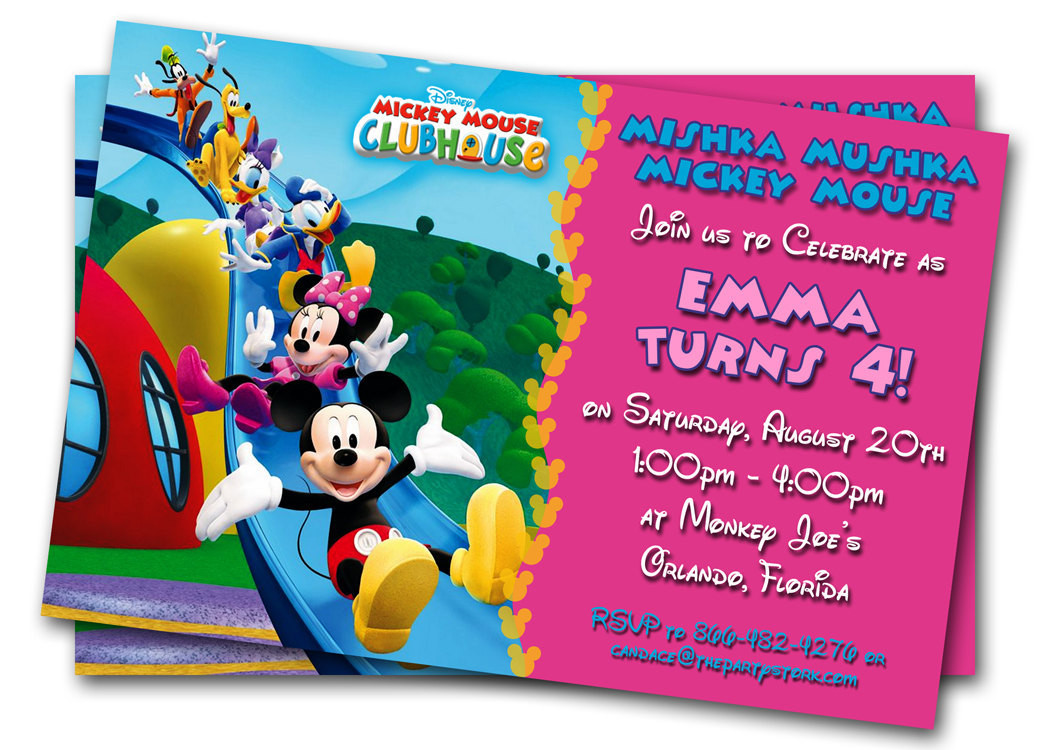 Birthday Invitation Wording For Kids
 Minnie Mouse Birthday Invitations Printable Custom Kids