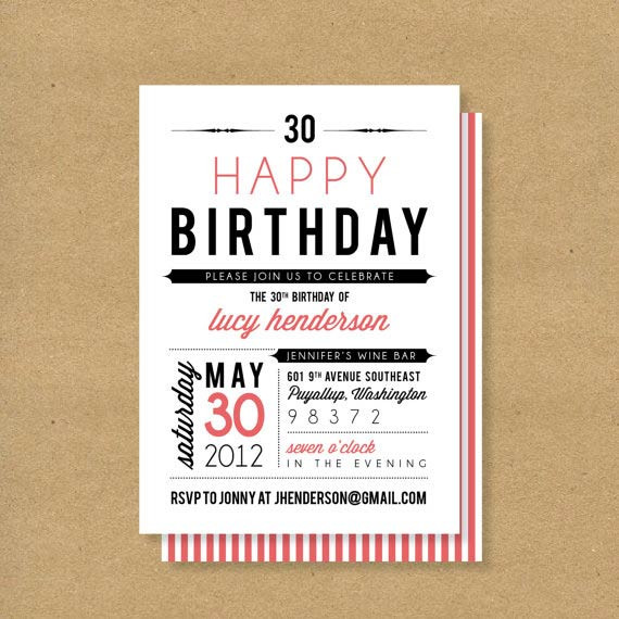 Birthday Invitations For Adults
 Adult Birthday Invitations 35 Pretty Examples Jayce o Yesta