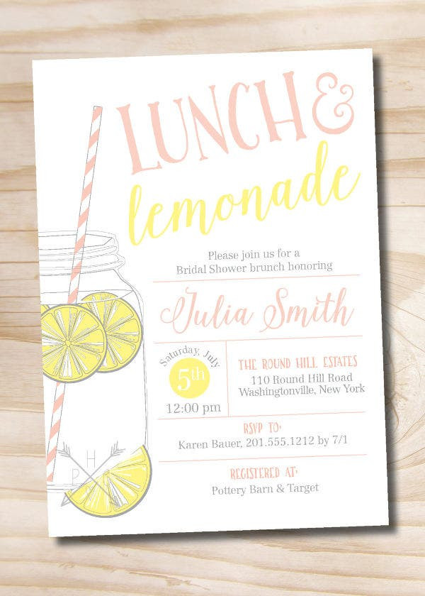 Birthday Lunch Invitation
 34 Sample Invitation Templates PSD AI