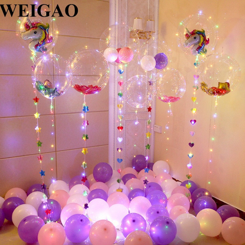 Birthday Party Decorations Diy
 WEIGAO DIY Birthday Party Decoration Helium Bobo Balloons