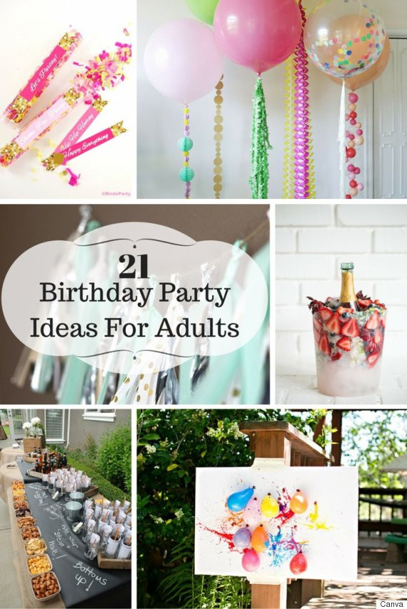 Birthday Party Decorations Ideas For Adults
 21 Ideas For Adult Birthday Parties
